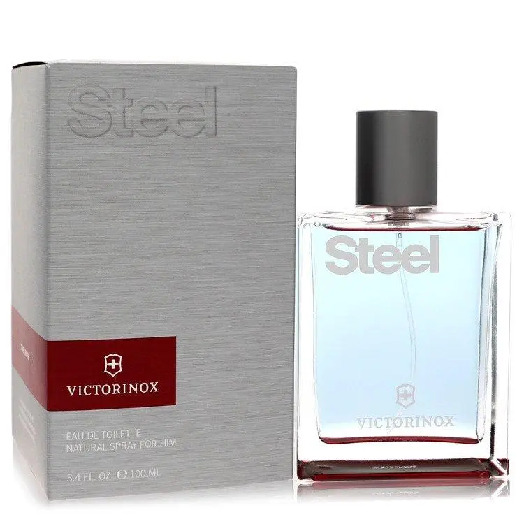 Swiss Army Steel Men's Eau De Toilette Spray, 3.4 fl oz (100 ml bottle) - Woody-Spicy Fresh Fragrance, Long-Lasting, Everyday Use Men's Cologne