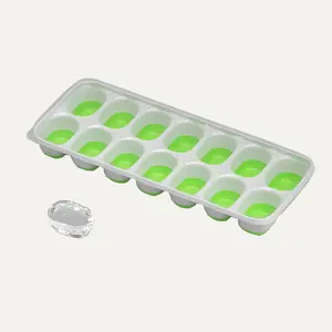 Silicone Ice Cube Trays with Lids, Easy to Demold Ice-Making Molds and Boxes, Quick-Freezing Ice Squares for Home Use, Home Bar Accessories