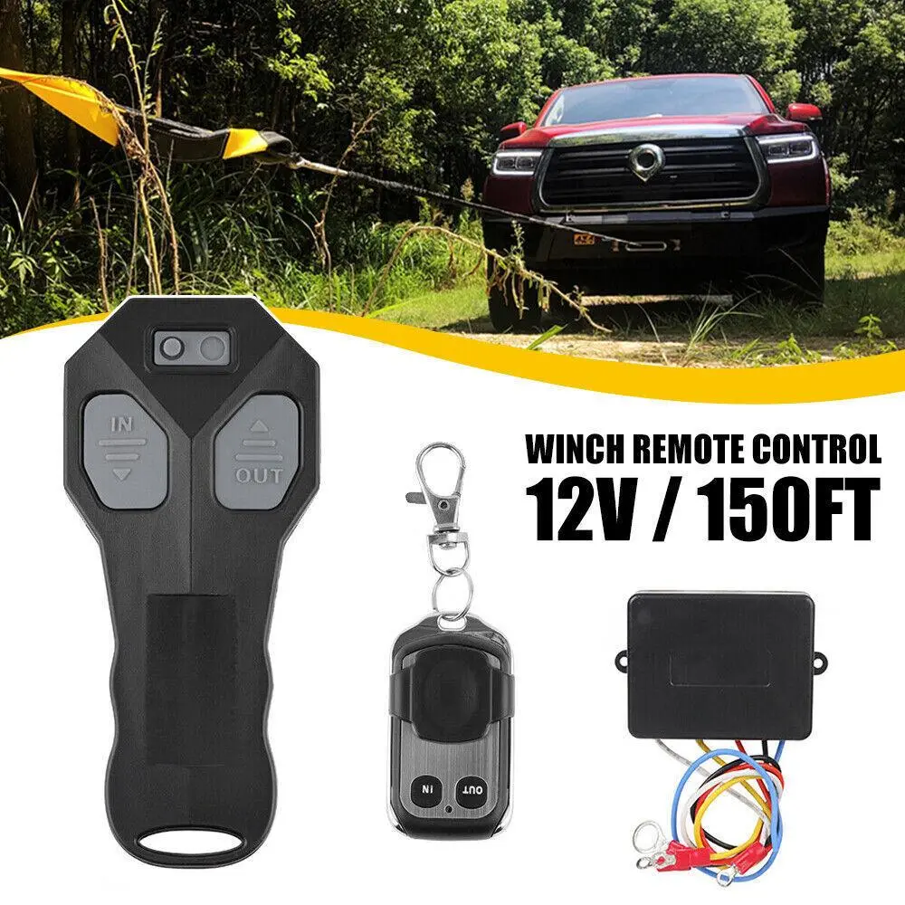 Wireless Winch Remote Control Kit DC12V Switch Handset for Jeep ATV SUV Truck V