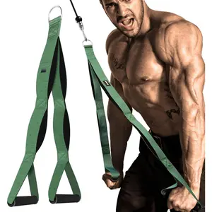 Tricep Rope  Attachment Handles, Tricep Pull Down Attachment for  Machine, 3 Lengths Tricep Rope for  Pull, Push Down, Tricep Extension,  Rope Attachment for Gym  Workout