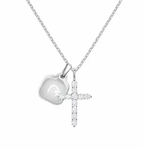 Yappy Cross Pendant Necklace for Women, Scan for a Bible Verse, NFC Faith Jewelry For Women, Christian Religious Gifts for Her