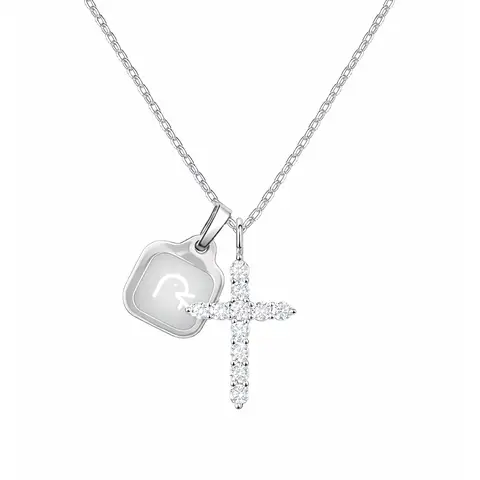 Women's Elegant Christian Cross Necklace - Layer-Ready Chain, 2.4in Adjustable Extender, Customizable Daily Bible Verse, Casual Spiritual Birthday Gift Jewelry