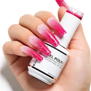 Nicedeco Color Changing Gel Nail Polish, UV/LED Soak-Off Temperature Change Gel Polish Nail Art Manicure Pedicure, Nail Care Salon & Home Use - Long Lasting & Easy to Apply 15ML-002