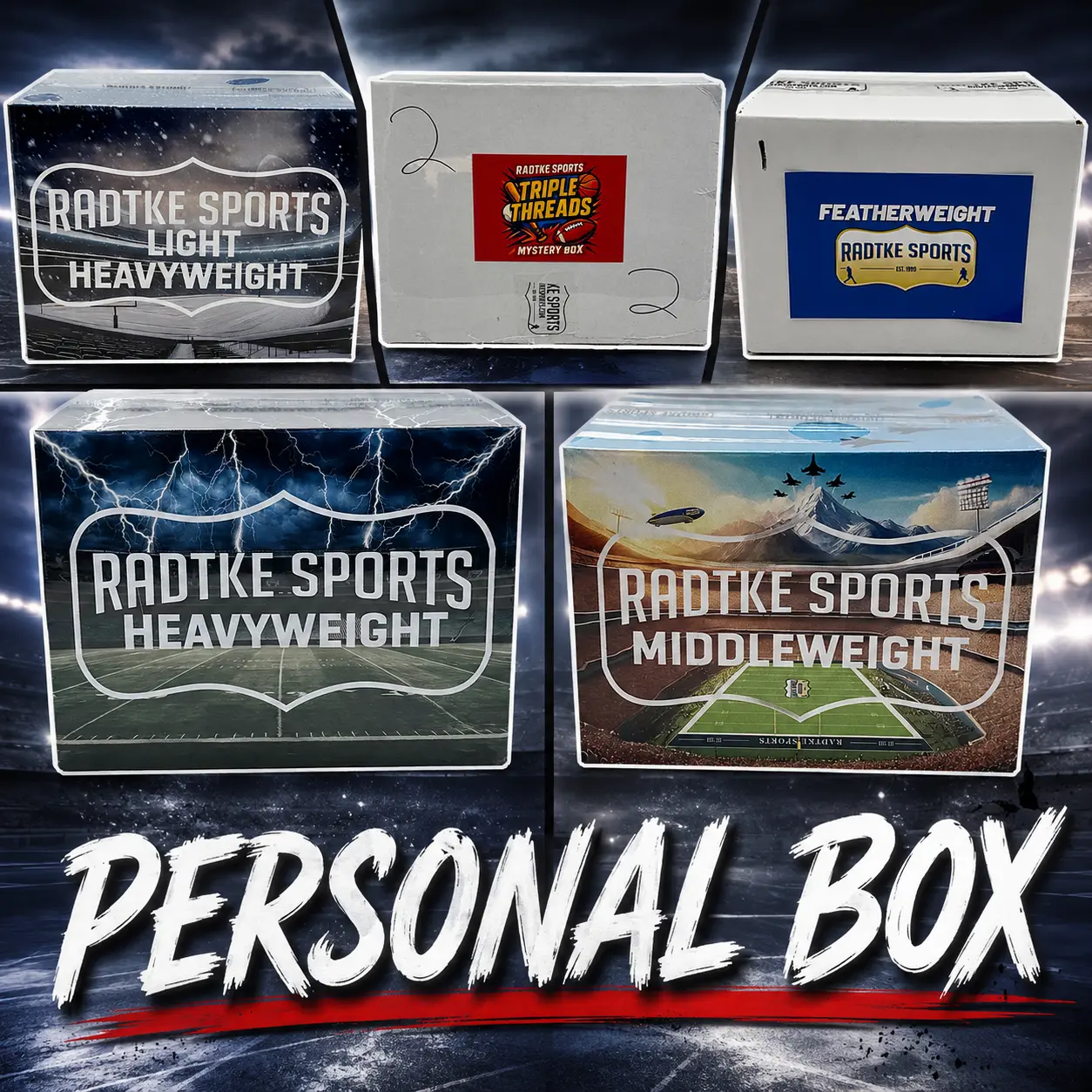 Personal Box (Dome), HW, LHW, MW, FW, Triple Threads - By Radtke Sports