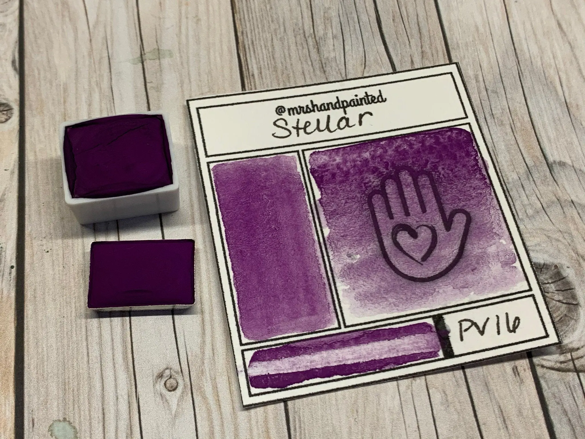 STELLAR Handmade Watercolor Paints - Manganese Violet