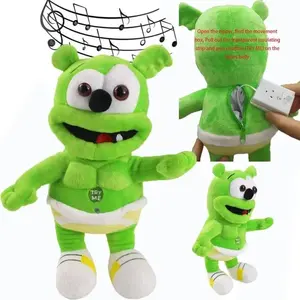 30cm/ Singing Gummy Plush Toys With Music Voice Gummy Bear Stuffed Dolls Peluche Sounding Bear Plushie Toys Baby Toys for Kids..