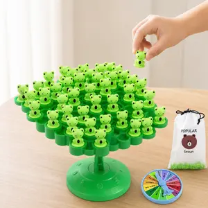 Frog Balance Tree Game • Fast-Paced Stacking Board Toy for All Ages • No-Screen Focus Training Camping Road Trip Family Party Game Gift