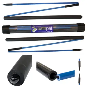 pathpal Golf: The Arrow Alignment Stick | Padded & Foldable Tri-Fold Design | Ultra-Compact for Safer Swing Training | Professional look | Replaces Pool Noodles | More effective | World's first padded foldable alignment stick | stop slicing