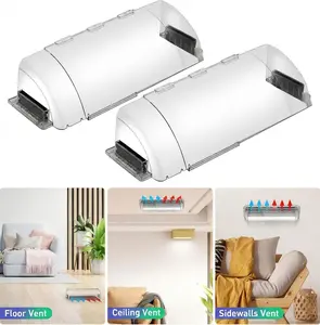 Adjustable Air Vent Deflector 2 Pack 9"-15.5" – Strong Large Magnets for Floor, Wall, Ceiling AC Registers summervibes