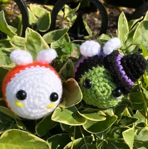 Crochet Candy Corn or Witch Bee