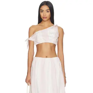 Posse Rosie Tie Top in Pink Stripe