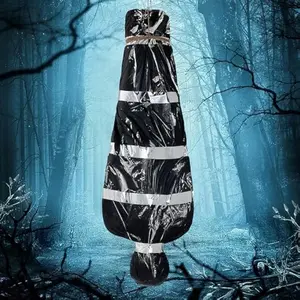 5ft Hanging Corpse Dead Victim Props Scary Inflatable Halloween Decorations Outdoor, Creepy Body Haunted House Decor Props for Indoor Lawn Yard Party Garden