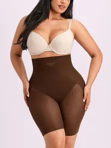 Shapellx BOOT-YEAH MeshSmooth X-Compression Tummy Control Hip-Lifting All-Day Shaping High-Waist Mid Leg Thigh Shaping Breathable Mesh Short