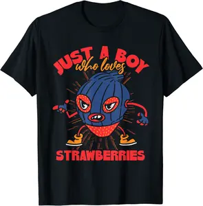 Funny Fruit Strawberry Strawberries Toddler Boy T-Shirt - Robertbobby Shop 37B0CLGLMVKD