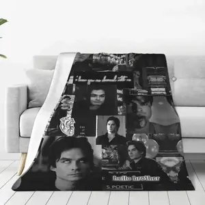 Cozy Up with Damon Salvatore – Vampire Diaries Flannel Blanket