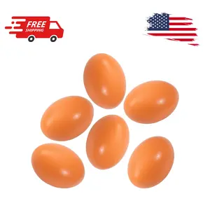 Wooden Eggs Nest Eggs Help Laying Hen Agricultural, 6 PCS