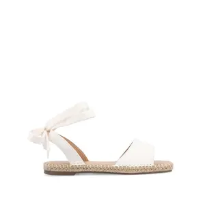 EMELIE ESPADRILLE SANDALS IN WIDE - White