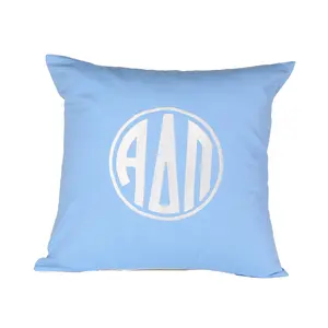 Alpha Delta Pi Circle Monogram Pillow