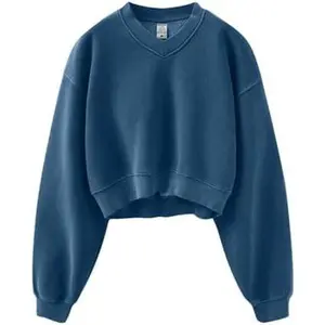 Premium Plus Velvet V-Neck Hoodie for Girls – Anti-Shrink & Wrinkle-Resistant – Trendy & Comfortable European American Style Casual Outfit
