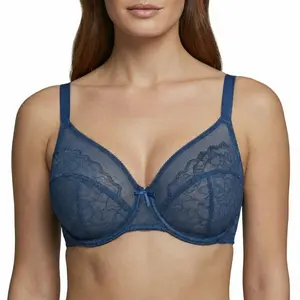 HSIA Enchante Unlined Floral Lace Underwire Plus Size Non-padded Full Coverage Bra for Women - Soft & Bra