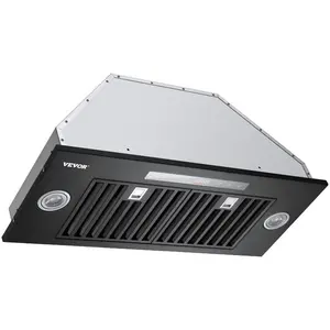 Range Hood Insert, 30 Inch in Kitchen Vent Hood, 800CFM Steel Stove Hood, with Gesture Touch Control, LED Light, Baffle Filters, 4-Speed Exhaust Fan, Ducted/Ductless Convertible