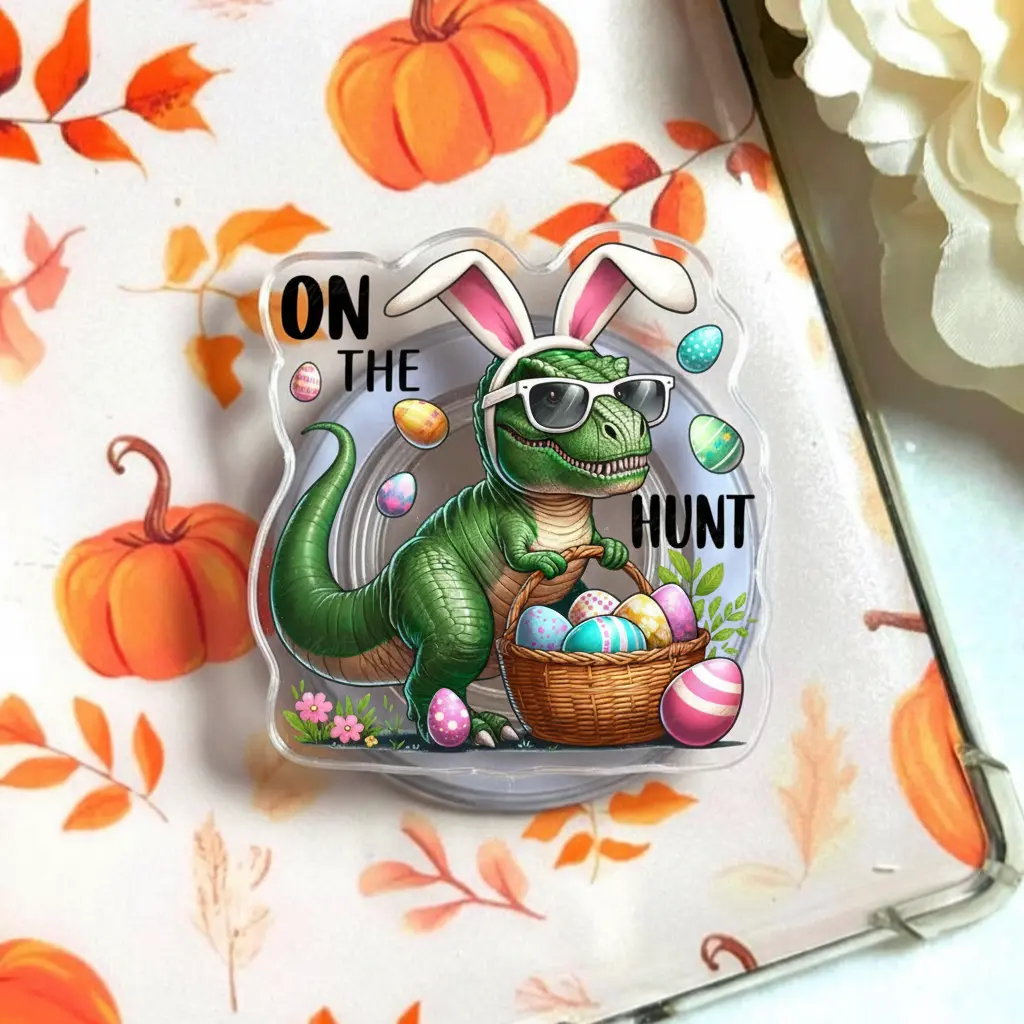 Easter Dinosaur Magsafe Phone Grip, Bunny Dino Phone Holder, Gift for Holiday