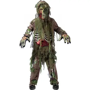 Spooktacular Creations Swamp Deluxe Skeleton Living Dead Zombie Costume for Halloween Kids Monster Role-Playing