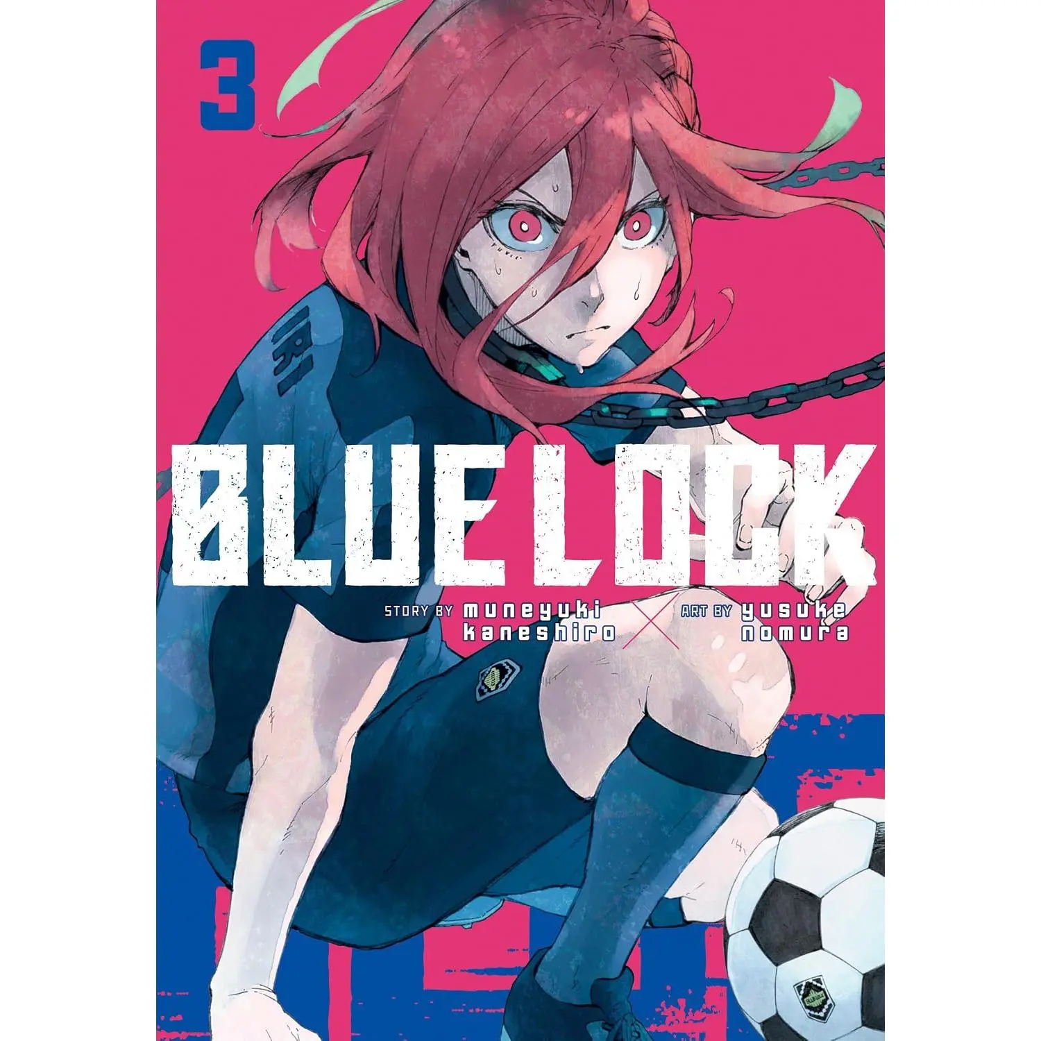 Blue Lock Vol. 3 Manga Collectible - Entertainment Comic Book for Manga Enthusiasts