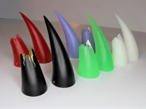 Broken Large Oni Ogre Demon horns for Cosplay, Festivals, costume, devil, gothic, rave, halloween, uv reactive