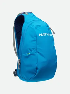 NATHAN Limitless 8L Sling Backpack - Bounce-Free Run, Removable Strap, Multiple Pockets, Travel Bag, Foam Strap, Mesh Back Panel, Hydration Flask