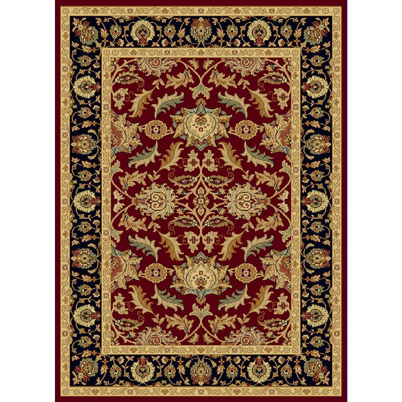 Dynamic Rugs Yazd 1744 Red Traditional Machine-Made Rug