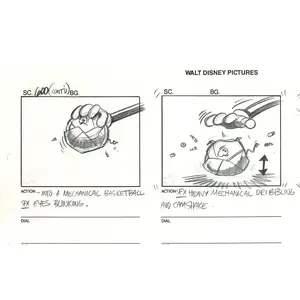 Chip n Dale Rescue Rangers Original Production Animation Storyboard Walt Disney FIRST EPISODE 1988 A185