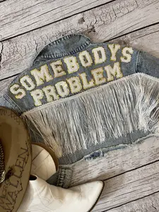 Somebody’s Problem Denim Fringe Jacket