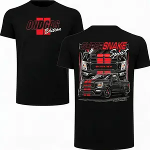 ONDGAS Super Snake Sport T-Shirt, Shelby Truck Pickup Truck T-shirt, Classic Truck & American, Casual Unisex Streetwear, Casual Top for Men & Women，Unisex Graphic Cotton T-Shirt