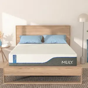 MLILY WellFlex Mattress - Sustainable BioBreeze Memory Foam & Organic Recycled Materials for Breathable Comfort - Eco-Friendly & Sustainable Construction