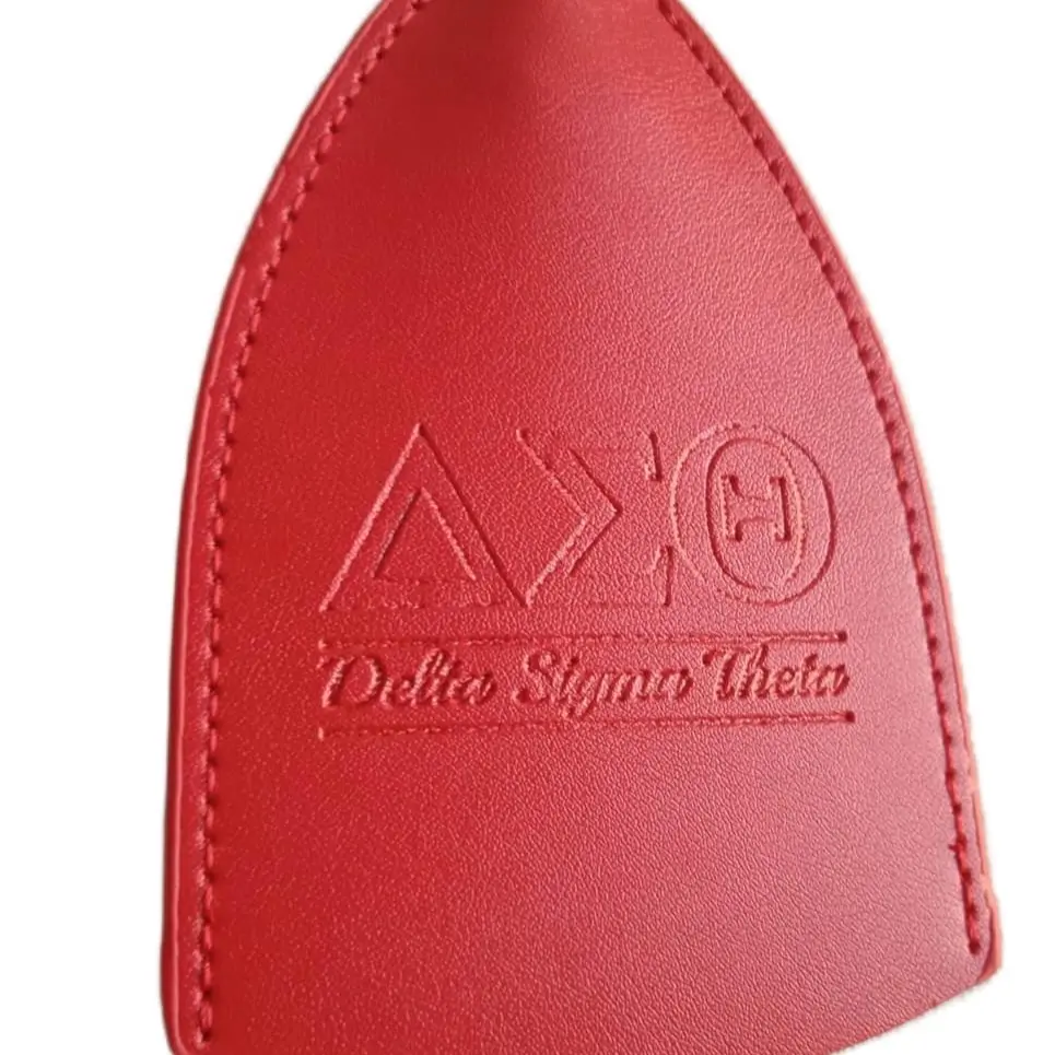 Delta Sigma Theta Embossed Drawstring Keychain - Perfect Accessory for Your Keys