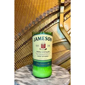 Upcycled Jameson Irish Whiskey Candle