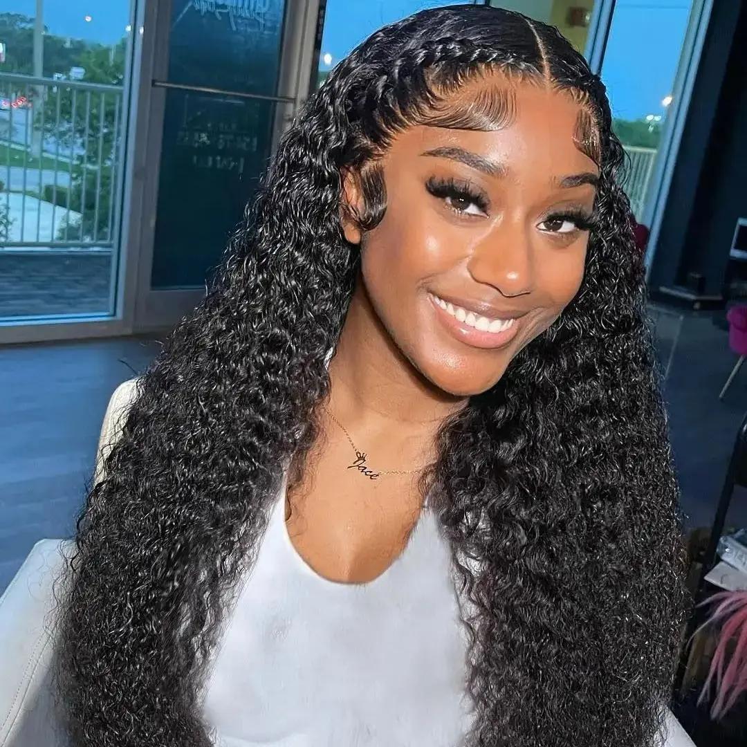 【Alipearl Hair Bundles】30 Inch Deep Wave Bundles Kinky Curly Wave Hair Weft Unprocessed Virgin Human Hair Raw Bundles Water Wave Bundles