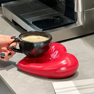 Ceramic Coffee Cup Set for Home Kitchen Restaurant Living Room, Insulated Tea Cup Cold Drink Mug, Perfect Gift for Weddings Birthdays