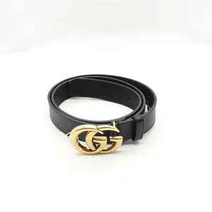 Pre-owned Gucci Black Leather Belt T10383679