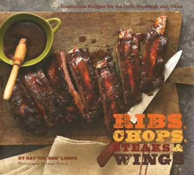 USED Book - Ribs, Chops, Steaks, & Wings by Lampe, Ray Dr Bbq (Hardcover) - english