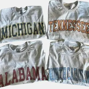 Distressed Varsity Ver 2 T-Shirt, College Football Tee, Sport Grey, Unisex Classic Cotton, Vintage Athletic Look