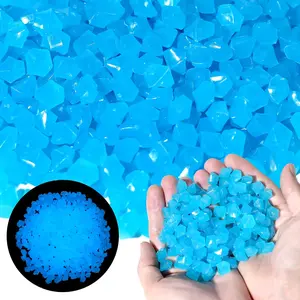 Glow in The Dark Rocks, Outdoor Garden Decoration, 300 PCS Luminous Stones & Pebbles for Outside Patio Yard, Fish Tank Flower Bed Vase Potted Plant, Halloween Christmas Decoration