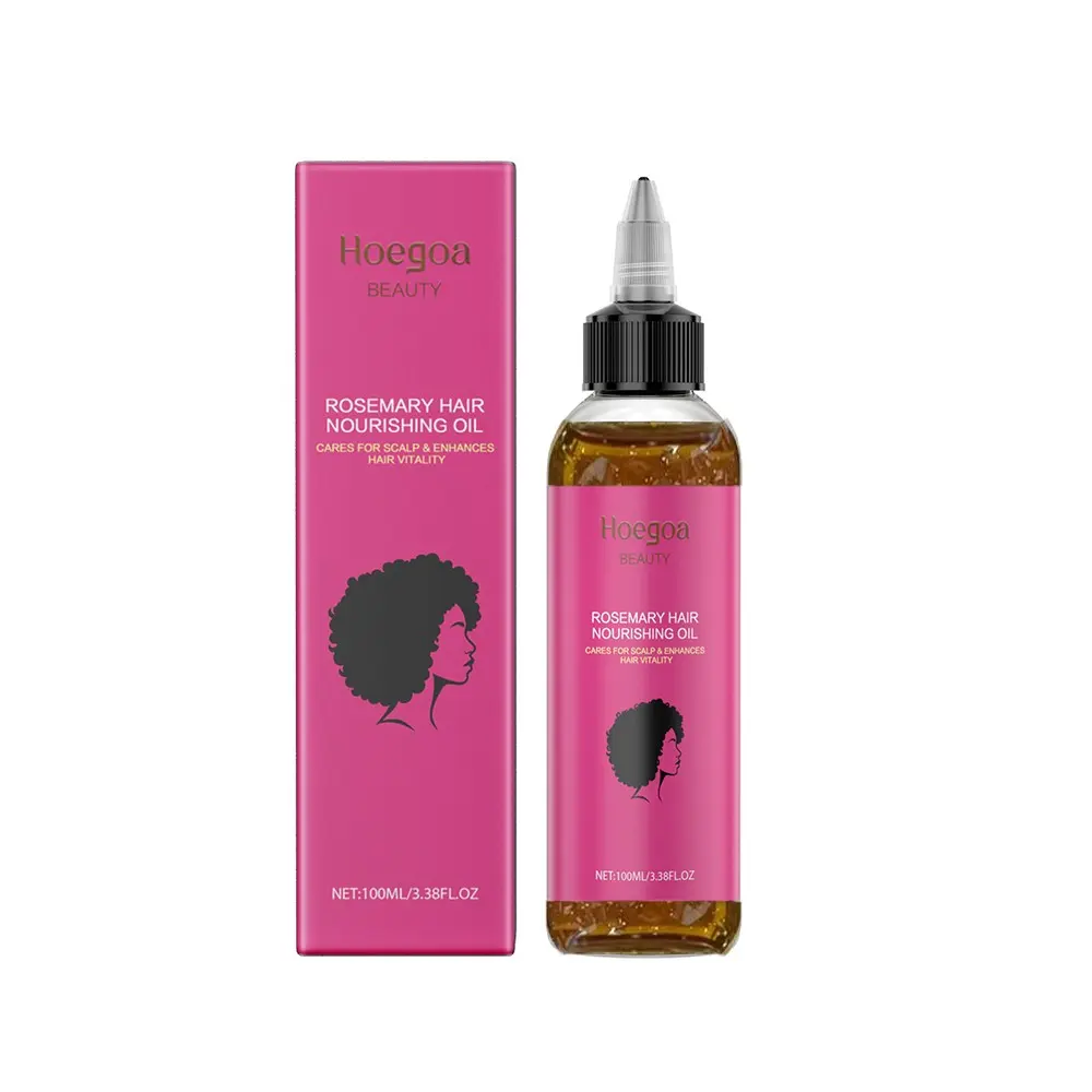 Rosemary Hair Nourishing Oil with Castor Oil, Organic Rosemary Oil and Vitamin E, Treatment Hair Oil that Controls Frizz, Boosts Shine and Moisturizes the Scalp, Nourishing Haircare Massage Oil, Haircare Product