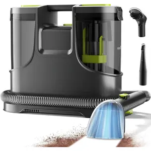 Upholstery Carpet Cleaner,  15Kpa Portable Spot and Stain Cleaner Shampooer, Easy Move with Handle, 1.5-inch Deep Cleaning Machine for Couch, Stairs,  and Pet Messes.
