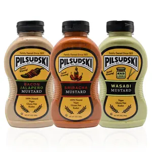 Pilsudski Spicy Mustard Trio - Gluten Free, Kosher Flavor Dip