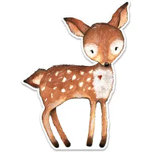 balloons decor Woodland Animals Cutouts, 40inch Bear Deer Fox Shape, Stand Up Foam Board for Woodland Party Backdrop or Baby Shower Birthday Decorations (Deer)