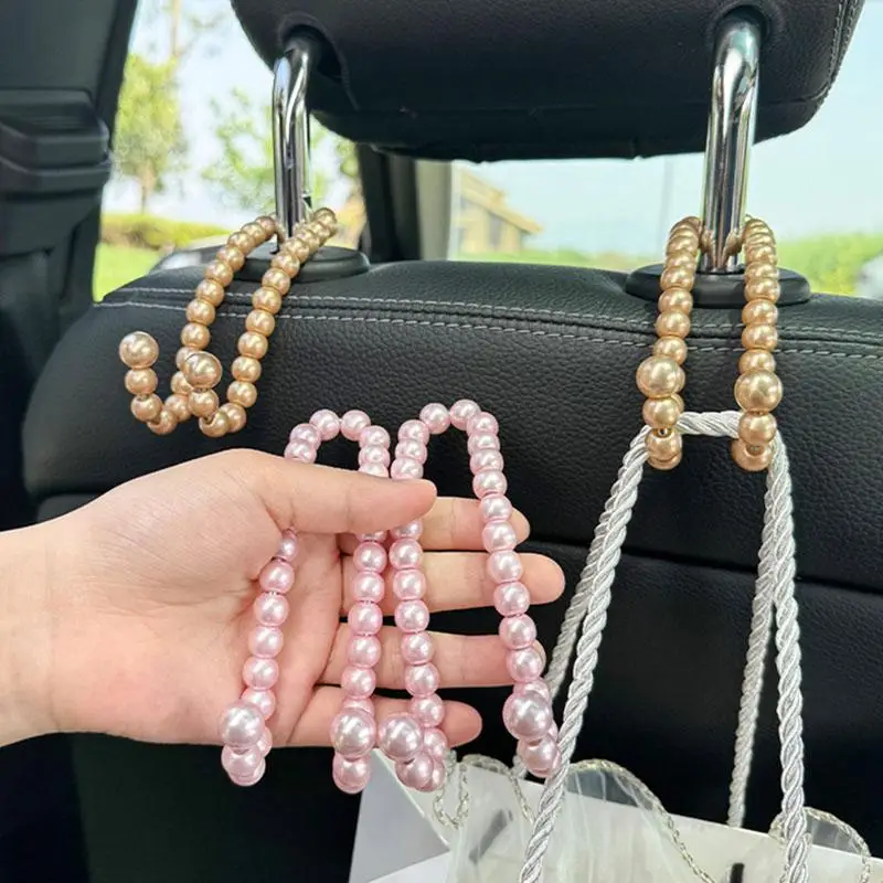 Car Seat Back Hook, 1 Pair Multifunctional Car Seat Back Hanger, Universal Car Interior Accessories for Women & Girls, Sturdy and Durable Holder, Car