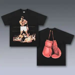 VINTAGE TEE | MOHAMMED ALI, Prints Vintage T-Shirt, Boxing Shirt, Boxer Shirt, UFC Shirt, Graphic Tee, Unisex Cotton T-Shirt, Trendy Gift T-Shirt Top Menswear Underwear Streetwear