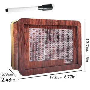 Money Vault 10000 Dollar Savings Challenge Box Wooden Piggy Bank Cash Vault Tenkaybox Wood Cashbox for Adults Kids Boys Girls Cash Saving Coin Bank 10,000(10000 Dollar)